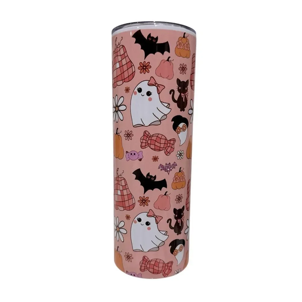 Halloween Themed Pink Tumbler NWT